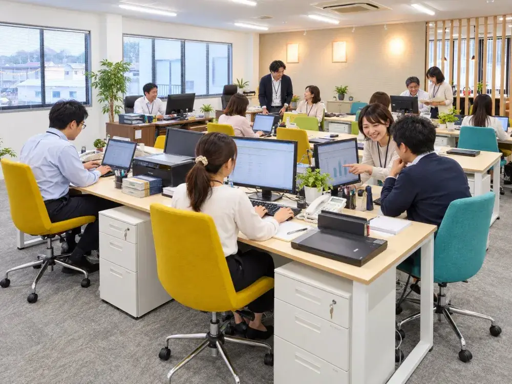 昨年改装したばかりの綺麗な空間があなたの職場です。